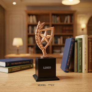 Trofeo de Metal de Alta Calidad Fundido a Presión con Grabado e Impresión UV, Portátil para Reconocimiento Especial en Eventos y Exposiciones - Product Image 1