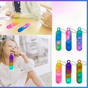 Custom Toy-<b>Mini</b> Keychain Fidget Toys, <b>Backpack</b> Charms Bubble Pressing Stress - Relief Finger Toys - Product Image 4