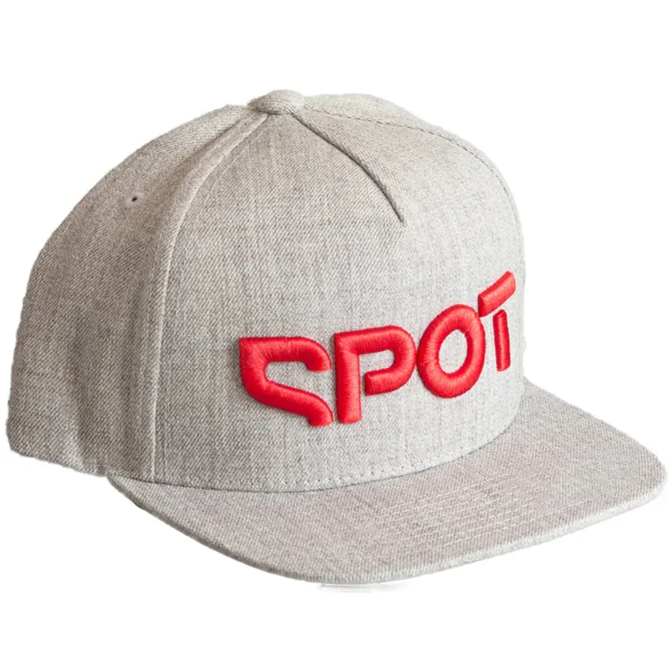 Custom Logo Flat Bill 6 Panel Gorras Snapback Caps 3D Embroidery Custom Snapback Hat