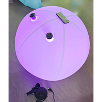 Ballon à eau gonflable en PVC avec LED Jouet souple Ballon de plage d'été et d'extérieur avec éclairage