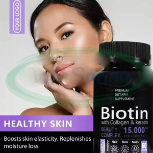 VitaSpring Cápsulas de Biotina para Crecimiento del Cabello, Suplemento Vitamínico de Queratina y Colágeno para Hombres, 10000mcg, 25000mcg - Product Image 5