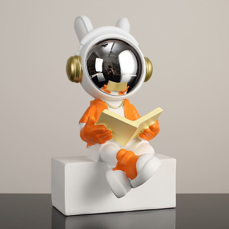 Orange-haired erudite astronaut