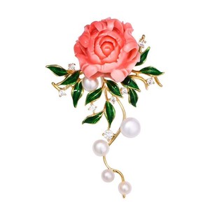 Accessoires de cheongsam haut de gamme pour costumes anciens, broches rétro, corsages de niche pour femmes, fleur de perle luxueuse - Product Image 4