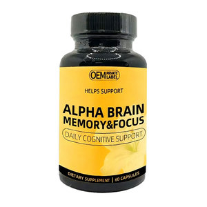 Oem cao cấp não bổ sung 60 đếm viên nang-Bộ nhớ tập trung hỗ trợ cho nam giới phụ nữ - Product Image 1