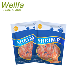 Productos Congelados Bolsa Envasada Personalizada <span class=keywords><strong>de</strong></span> Plástico ZipLock Mariscos Atún Mejillones Camarones Pescado Bolsa Congelado - Product Image 1