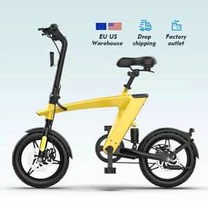 Mini Bicicleta Eléctrica de 14 Pulgadas con Neumáticos de Aire, Motor de 250W, Diseño de Pez Volador, Plegable, para Ciudad, para Adultos - Product Image 4
