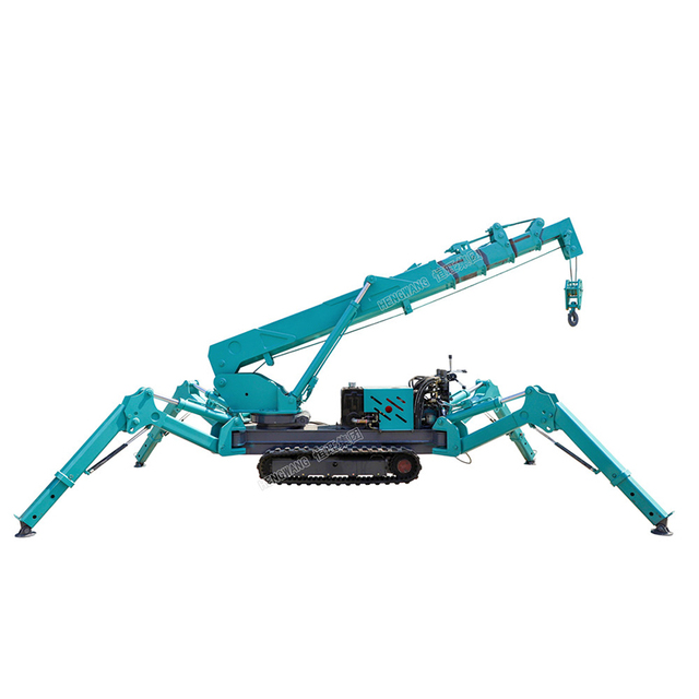 3 Ton Mini Spider Crawler Crane With 9.2m Lifting Height Small Mobile Crane