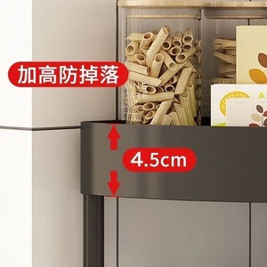 Estante de almacenamiento esquinero Yike Home Furnishings de 3 niveles, estante de plástico para baño y cocina, para artículos de tocador, especias, ahorro de espacio - Product Image 2