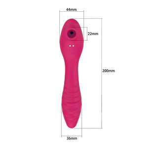 Clit Silicone Wasserdichte G-Punkt-Klitoris pumpe 2 Motoren Heizung Sauger Vibrator, Klitoris saugen Vibrator - Product Image 4