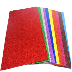 Glitter Foam Sheet Sparkles Self Adhesive Sticky Back Paper for Children's Craft Activities DIY Cutters Art Assorted Colors