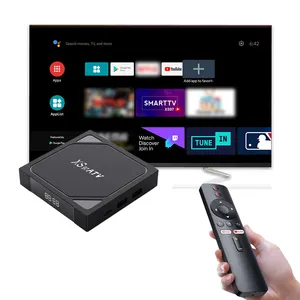 Xs97 TV Box pintar atv Android 10.0, Set Top Box Allwinner H313 Quad Core dual Wifi 4K pemutar Media 2GB + 16GB