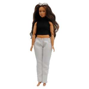 <span class=keywords><strong>Pantalon</strong></span> de poupée Babi de 29 cm avec rayures et ensemble débardeur à col montant pour Curly Babe et <span class=keywords><strong>Ken</strong></span> - Product Image 4