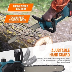 <span class=keywords><strong>Mini</strong></span> tronçonneuse sans fil 21V sans balais, 2 batteries 2000mAh, 12 pouces, 8 6, pour l'élagage des arbres et le travail du bois - Product Image 3