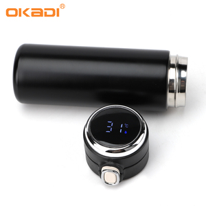 Xách tay 500 ml LED hiển thị nhiệt độ chai nước thép không gỉ thông minh Phích chân không cách điện kỹ thuật số rò rỉ bằng chứng cup Flask - Product Image 4