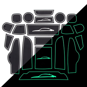 Tappetini per porta auto per <span class=keywords><strong>BMW</strong></span> <span class=keywords><strong>X3</strong></span> <span class=keywords><strong>F25</strong></span> per Console centrale 2017 2011 tappetini portabicchieri inserti rivestimenti inserti inserti in gomma interni - Product Image 1