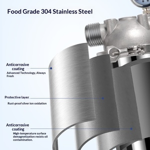 Filtro Acqua ad Alta Pressione Lvyuan in Acciaio Inox <span class=keywords><strong>304</strong></span>, Alloggiamento 5"/10"/20", <span class=keywords><strong>Cartuccia</strong></span> PP Ecologica, Certificato GS/CE/ISO - Product Image 5