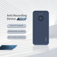 Dispositif d'intimité vocale discret, télécommande, bloqueur d'enregistrement silencieux à ultrasons, portable pour la confidentialité des réunions de bureau