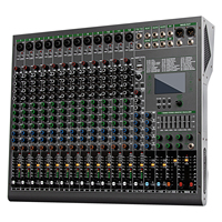 GMC-MX18 Console de Mixage DJ Professionnelle 99 Effets DSP Interface Audio USB 18 Canaux