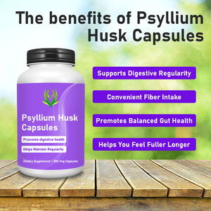 Capsules de Psyllium OEM ODM avec fibres alimentaires pour favoriser la régularité digestive, capsules de Psyllium à fibres solubles - Product Image 4