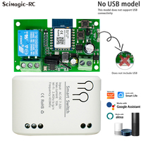 E0702 Módulo de Relé Inteligente WiFi Tuya de 1 Canal - 12V/24V con Temporizador, Función de Pulso/Enclavamiento, Compatible con Alexa y Google Home