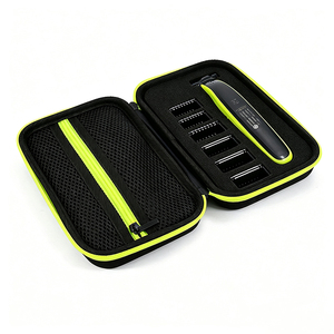 Estuche de viaje para afeitadora EVA, resistente al agua, a prueba de golpes y polvo, con espuma moldeada, bolsillo de malla y correa de mano para Philips OneBlade - Product Image 1