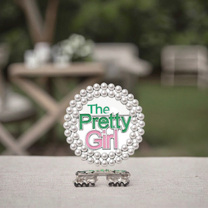 Mooie Meisjes Imitatie Parel Ronde Broches Dameslegering Met Kristallen Strass Voor Bruiloften Engagementen Geschenken - Product Image 6