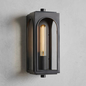 Lampe murale design américaine pour l'intérieur et l'extérieur en acier et verre Palladian Outdoor Sconce Household Use Wall Lamp - Product Image 3