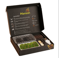 Boîte de traiteur BBQ de luxe avec logo personnalisé, boîte de préparation de repas multi-compartiments de qualité supérieure pour la livraison en restaurant