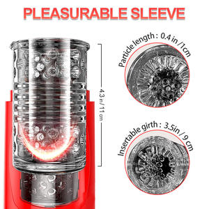 Máquina Sexual de Pistón Manos Libres con <span class=keywords><strong>Vagina</strong></span> de Goma para Hombres Vaso Masturbador Masculino Telescópico Giratorio Automático con Succión y Vibración - Product Image 5