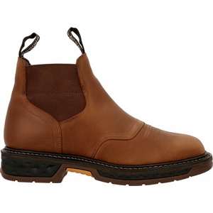 Botas de Tobillo para Hombre de Alta Calidad, Personalizadas, con Punta Puntiaguda, con Cordones, de Cuero PU, Estilo Chelsea, Retro, Clásicas, de Verano, Impermeables, Dropshipping - Product Image 2