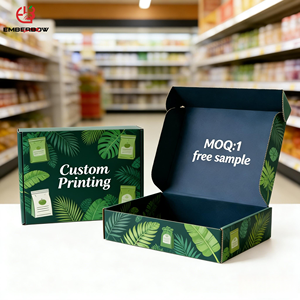 EBB Luxury Eco-Friendly Reusable Kraft Paper Corrugated Cardboard Box Magnetic Closure Custom Printed Logo Four-Color Printed - Product Image 1