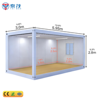 Casa Modular de Contenedores de Lujo de 20 pies y 40 pies, Panel Sándwich de Acero Desmontable, Casa de Camping, Tienda, Dormitorio, Concepto de Casa Pequeña Moderna