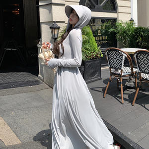 UPF50 + 通気性のある日焼け止めパーカーマスク付きラッシュガードアウトドア用防護服 - Product Image 2