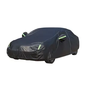 Car Cover for Tesla Model Y, Winter Snow Cover Waterproof All Weather,6  Layers Outdoor Full Car Cover, Rain, Dust,Sun and Frost Proof with Strap