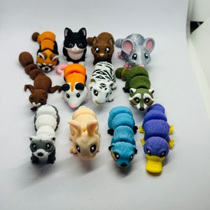 Themed Party Activity Memorabilia, Unique Stylized 3D Print Wild Animals, Mystery Blind Bag Collectible Bundles