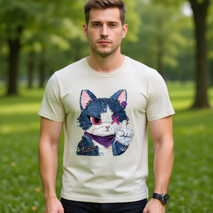 T-Shirt Unisex 210Gsm 100% Cotone, Casual con Stampa DTF, Traspirante e Resistente, Maglietta da Uomo - Product Image 3