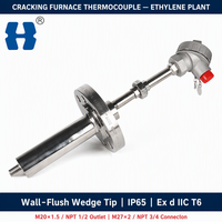 Termokopel Tungku Pemecah Batu Huadong untuk Produksi Etilena, IP65, d II C T6 Anti Ledakan, Sambungan M20*1.5 / NPT 1/2