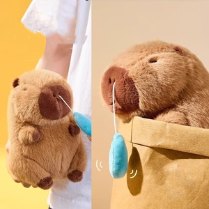 Capibala suave juguete de peluche divertido conejillo de indias muñeca con PP algodón felpa tiro almohada Chef Capibala juguete de peluche al por mayor - Product Image 3
