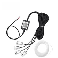 Lumières d'ambiance LED pour voiture 12V 4W, RGB, contrôle par application, ligne froide, éclairage décoratif automobile, accessoires intérieurs, étanche IP65, 500lm
