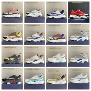 Commercio all'ingrosso di alta qualità design di lusso personalizzato Logo in vera pelle di marca scarpe da passeggio moda moda traspirante scarpe sportive - Product Image 5