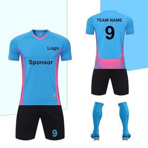Wholesale Black Training Top Quality Club Wear <b>Polyester</b> Soccer Uniform Custom Football Jersey <b>Shirts</b> - Product Image 4
