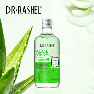 DR RASHEL <span class=keywords><strong>Eau</strong></span> <span class=keywords><strong>micellaire</strong></span> nettoyante à l'aloe vera, marque privée, dissolvant de têtes noires, <span class=keywords><strong>eau</strong></span> de nettoyage en profondeur du visage, 350ml - Product Image 5
