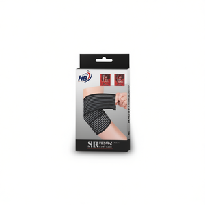Coudières noires EB20, taille unique, 60*7,5 cm, pour la sécurité en fitness - Product Image 1
