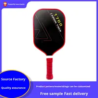 Raquette de pickleball en fibre de carbone ultra-légère personnalisée de haute qualité, raquette de sport d'extérieur pour joueurs