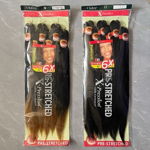 Mira 3X 6X 500g Cheveux à tresser pré-étirés Yaki, 6 paquets de 26 pouces, texture <span class=keywords><strong>Afro</strong></span> Yaki douce, tresses synthétiques à double trame machine - Product Image 2
