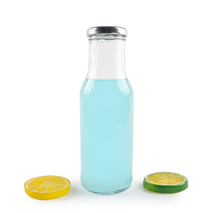 Botella de cristal con tapa para café, 300ml, 12 oz, para beber leche, zumo, salsa fría, Chutney, desayuno Vintage - Product Image 2