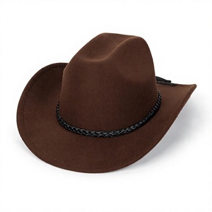 Sombrero Vaquero Occidental Vintage Unisex, Fedora Enrollable con Hebilla Decorativa, Fabricante OEM - Product Image 1