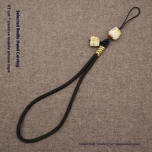 Bodhi handgemachte gewebte National Style Lucky Cat Handy Kette Handgelenk Seil Anhänger stilvolle modische Lanyard - Product Image 6