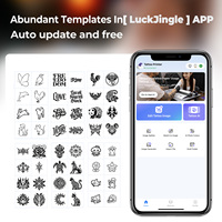Mini imprimante thermique sans encre de 2 pouces pour tatouages, étiquettes, autocollants, commandes personnalisées