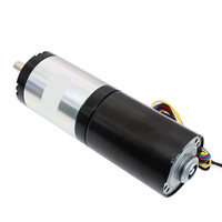 Motor DC Brushless Torsi Tinggi Yateng 12V/24V dengan Gear Planetary, Frame 24mm, 0.5-40W, 1.6-70kg.cm, 5-470RPM, Magnet Permanen CW/CCW